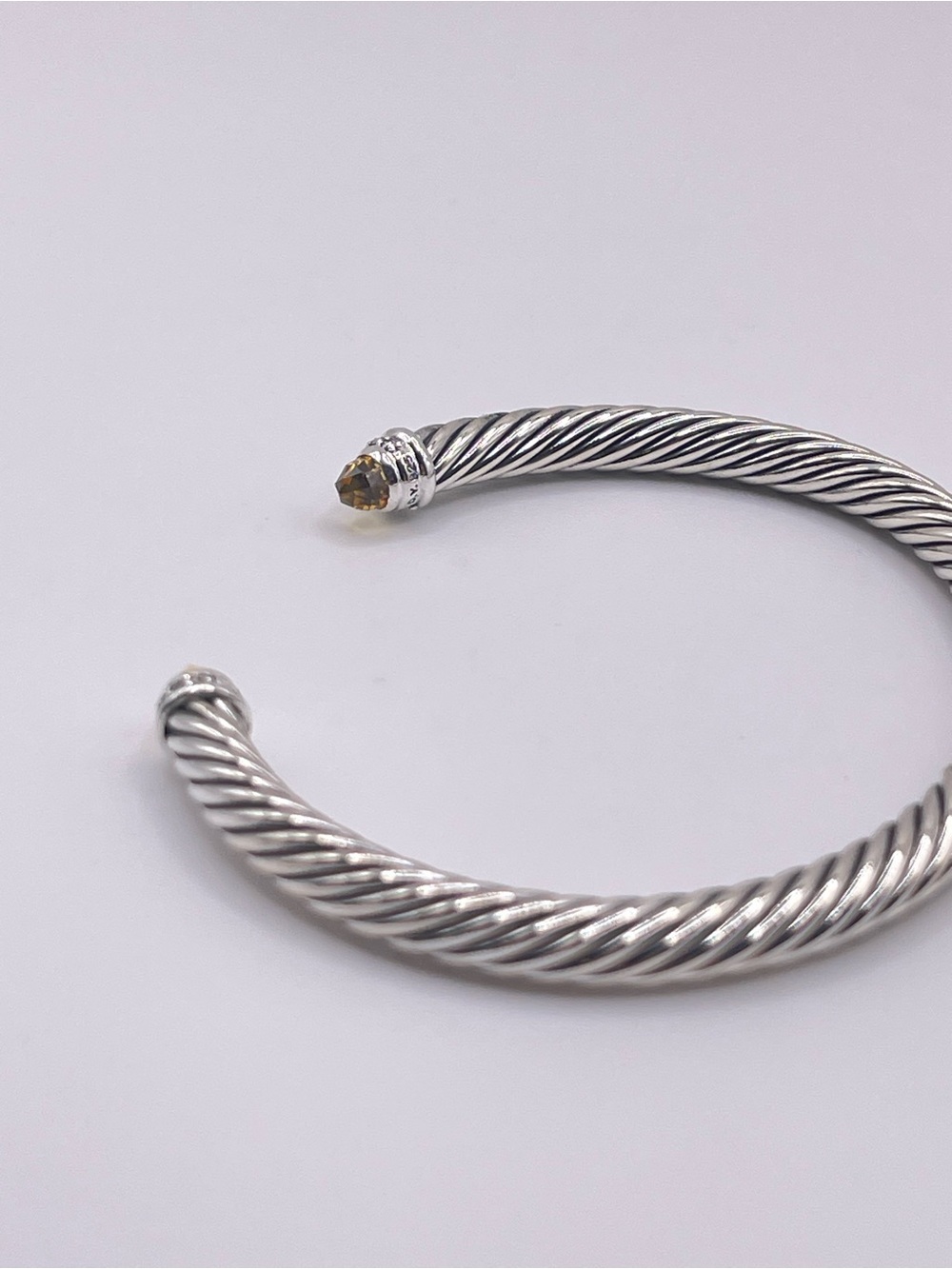David Yurman Cable Classics 5mm Bracelet with Citrine and Diamonds - Picture 4 of 13